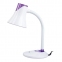 Настольная лампа-светильник SONNEN OU-607, на подставке, цоколь Е27, белый/фиолетовый, 236682 - 4