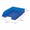 Лоток горизонтальный для бумаг BRAUBERG "Office style", 320х245х65 мм, тонированный синий, 237290 - 4
