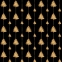 Бумага упаковочная новогодняя 70х100 см ЗОЛОТАЯ СКАЗКА "Black&Gold", 5 дизайнов, 70 г/м2, 591584 - 5