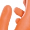 Перчатки латексные MAPA Industrial/Alto 299, хлопчатобумажное напыление, размер 7 (S), оранжевые - 1