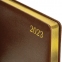 Ежедневник датированный 2023 БОЛЬШОЙ ФОРМАТ 210х297 мм А4, BRAUBERG "Iguana", коричневый, 113910 - 4