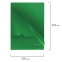 Папка-уголок жесткая, непрозрачная BRAUBERG, зеленая, 0,15 мм, 224881 - 6