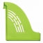 Лоток вертикальный для бумаг BRAUBERG "Office", 255х95х290 мм, тонированный зеленый, 237234 - 4