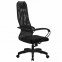 Кресло офисное МЕТТА "SU-B-8" пластик, ткань-сетка, сиденье мягкое, черное - 4
