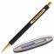 Ручка подарочная шариковая BRAUBERG "Piano", СИНЯЯ, корпус черный с золотистым, линия письма 0,5 мм, 143473 - 1