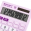 Калькулятор настольный BRAUBERG ULTRA PASTEL-12-PR (192x143 мм), 12 разрядов, двойное питание, СИРЕНЕВЫЙ, 250505 - 4