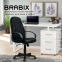 Кресло офисное BRABIX "City EX-512", кожзаменитель черный, ткань черная, TW, 531407 - 10