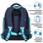 Рюкзак BRAUBERG CLASSIC, легкий каркас, премиум материал, Speed, синий, 37х32х21 см, 270088 - 4