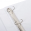 Папка на 4 кольцах c передним прозрачным карманом BRAUBERG, картон/ПВХ, 40 мм, белая, до 250 листов, 228396 - 5