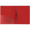 Папка с металлическим скоросшивателем и внутренним карманом BRAUBERG "Contract", красная, до 100 л., 0,7 мм, бизнес-класс, 221783 - 2