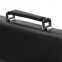 Портфель из натуральной кожи, 38х27х12 см, 2 отделения, замок с ключом, черный, 2-237 - 10