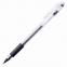 Ручка гелевая с грипом CROWN "Hi-Jell Grip", ЧЕРНАЯ, узел 0,5 мм, линия письма 0,35 мм, HJR-500R - 1