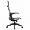 Кресло офисное МЕТТА "К-8.1-Т" пластик, экокожа перфорированная, сиденье регулируемое, черное - 2