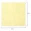 Салфетки бумажные 250 шт., 24х24 см, LAIMA/ЛАЙМА, желтые (пастельный цвет), 100% целлюлоза, 111948 - 6