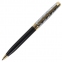 Ручка подарочная шариковая GALANT "Consul", корпус черный с серебристым, золотистые детали, пишущий узел 0,7 мм, синяя, 140963 - 1