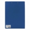 Папка-планшет BRAUBERG, А4 (340х240 мм), с прижимом и крышкой, картон/ПВХ, РОССИЯ, синяя, 221489 - 5