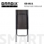 Стол BRABIX "Smart CD-011", 600х380х705 мм, ЛОФТ, складной, металл/ЛДСП ясень, каркас черный, 641879 - 1