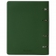 Тетрадь на кольцах А5 (180х220 мм), 120 листов, под кожу, клетка, BRAUBERG "Joy", зелёный/светло-зелёный, 129991 - 7