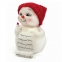 Фигурка новогодняя "Снеговик и список подарков", 8 см, керамика, 41746 - 1