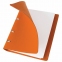 Тетрадь на кольцах А5 (180х220 мм), 120 листов, под кожу, клетка, BRAUBERG "Joy", оранжевый/светло-оранжевый, 129992 - 2