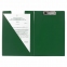 Папка-планшет BRAUBERG, А4 (340х240 мм), с прижимом и крышкой, картон/ПВХ, РОССИЯ, зеленая, 228340 - 7