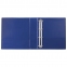 Папка на 4 кольцах с передним прозрачным карманом BRAUBERG, картон/ПВХ, 75 мм, синяя, до 500 листов, 228397 - 3