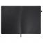 Скетчбук, черная бумага 140 г/м2 210х297 мм, 80 л., КОЖЗАМ, резинка, карман, BRAUBERG ART, черный, 113206 - 3