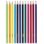 Карандаши цветные ПИФАГОР "ЛЕСНЫЕ ЖИТЕЛИ", 12 цветов, пластиковые, классические, заточенные, 181334 - 1