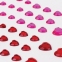 Стразы самоклеящиеся "Сердце", 6-15 мм, 80 шт., розовые/красные, на подложке, ОСТРОВ СОКРОВИЩ, 661399 - 2