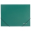 Папка на резинках BRAUBERG, стандарт, зеленая, до 300 листов, 0,5 мм, 221621 - 1
