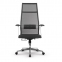 Кресло офисное МЕТТА "К-7-Т" хром, прочная сетка, сиденье и спинка регулируемые, черное - 3