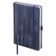 Ежедневник недатированный А5 (138x213 мм) BRAUBERG "Wood", кожзам, резинка, 136 л., синий, 111674 - 2