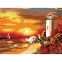 Картина по номерам 40х50 см, ОСТРОВ СОКРОВИЩ "Морской закат", на подрамнике, акриловые краски, 3 кисти, 662498 - 1