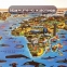 Карта мира "Животный и растительный мир" 101х69 см, интерактивная, европодвес, ЮНЛАНДИЯ, 112372 - 3