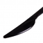 Нож одноразовый пластиковый 180 мм, черный, КОМПЛЕКТ 50 шт., ЭТАЛОН, БЕЛЫЙ АИСТ, 607841 - 2