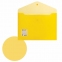 Папка-конверт с кнопкой BRAUBERG А4 до 100 л. прозрачная желтая СВЕРХПРОЧНАЯ 0,18 мм, 270472 - 5
