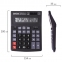 Калькулятор настольный ОФИСМАГ OFM-333 (200x154 мм) 12 разрядов, двойное питание, ЧЕРНЫЙ, 250462 - 8