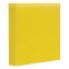 Папка на 4 кольцах с передним прозрачным карманом BRAUBERG, картон/ПВХ, 65 мм, желтая, до 400 листов, 223533 - 1