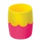 Подставка-органайзер (стакан для ручек), розово-желтая, непрозрачная, СН502 - 1