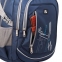 Рюкзак BRAUBERG HIGH SCHOOL универсальный, 3 отделения, "Старлайт", синий/серый, 46х34х18 см, 226342 - 10