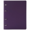 Тетрадь на кольцах А5 (180х220 мм), 120 листов, под кожу, клетка, BRAUBERG "Joy", фиолетовый/светло-фиолетовый, 129989 - 6