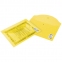 Папка-конверт с кнопкой STAFF, А4, до 100 листов, прозрачная, желтая, 0,12 мм, 226031 - 4