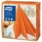 Салфетки бумажные нетканые сервировочные TORK LinStyle Premium, 39х39 см, 50 шт., оранжевые, 478851 - 1
