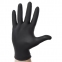 Перчатки нитриловые смотровые, 50 пар (100 шт.), неопудренные, L (большой), KLEVER "Стандарт", черные, NG080 BL - 3