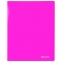 Папка 40 вкладышей BRAUBERG "Neon", 25 мм, неоновая розовая, 700 мкм, 227454 - 1