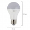 Лампа светодиодная ЭРА, 8 (60) Вт, цоколь E27, груша, холодный белый свет, 25000 ч., LED smdA55\60-8w-840-E27ECO, A60-8w-840-E27 - 2