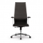 Кресло офисное МЕТТА "К-8.1-Т" хром, экокожа перфорированная, сиденье регулируемое, черное - 3