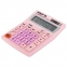 Калькулятор настольный STAFF STF-1808-PK, КОМПАКТНЫЙ (140х105 мм), 8 разрядов, двойное питание, РОЗОВЫЙ, 250468 - 6