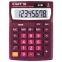 Калькулятор настольный STAFF STF-1808-WR, КОМПАКТНЫЙ (140х105 мм), 8 разрядов, двойное питание, БОРДОВЫЙ, 250467 - 1