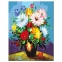 Раскраска по номерам А4 "Букет цветов", С АКРИЛОВЫМИ КРАСКАМИ, на картоне, кисть, ЮНЛАНДИЯ, 664152 - 7